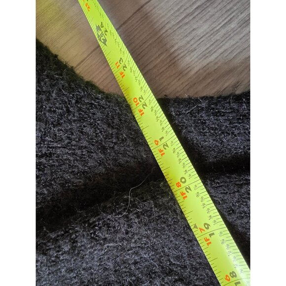 A New Day Black Long Cardigan Sweater Open Front M Duster - Picture 6 of 6